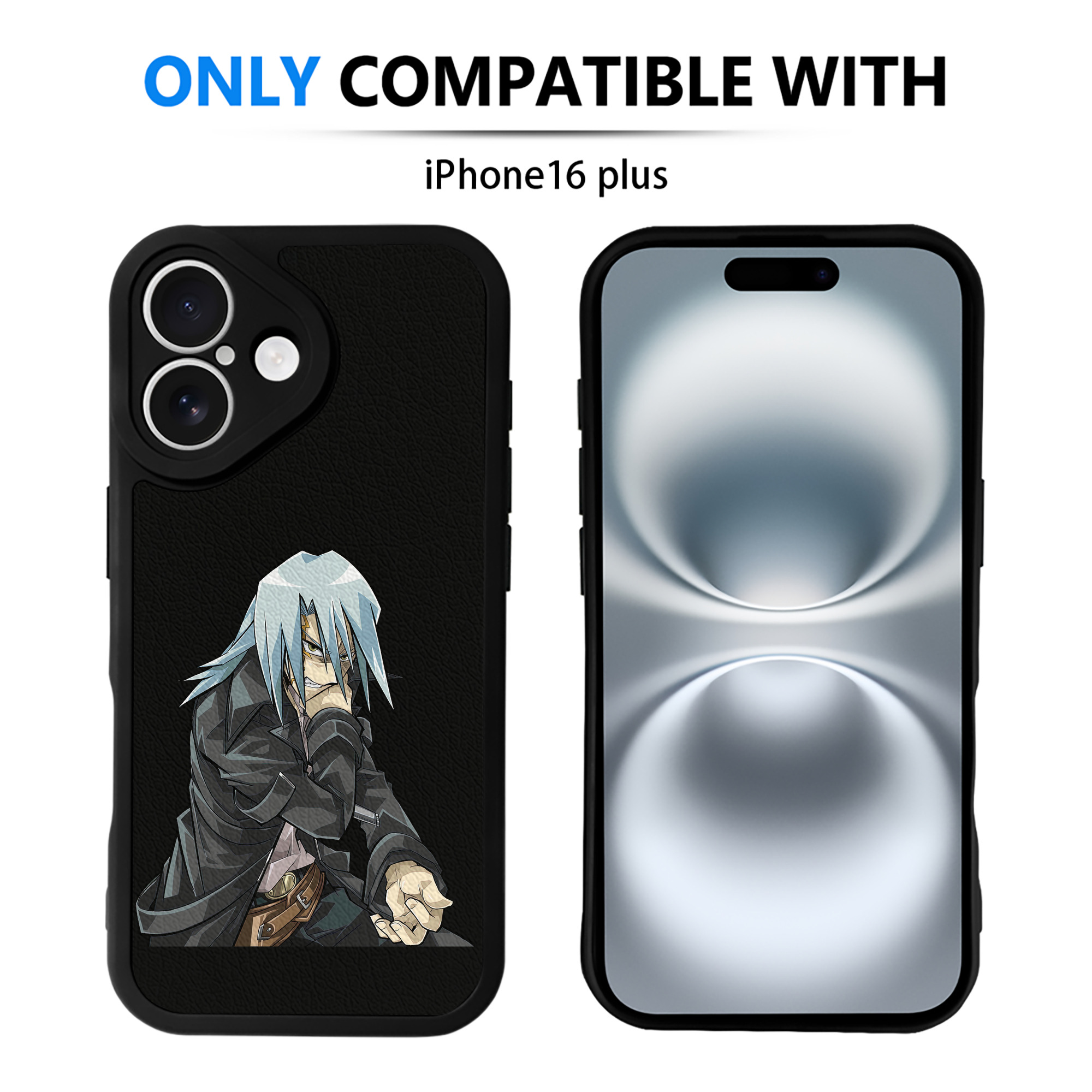 （画像用） 遊☆戯☆王 Yu-Gi-Oh! 【iPhone 16シリーズ対応】シリコンスマホケース（レザー調） 材質：シリコン